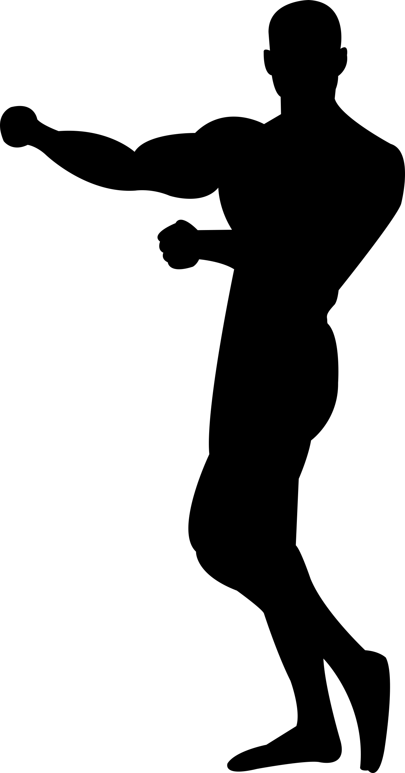 Gymnast Silhouette Showing Muscles Icon Svg Vector Free Vectors